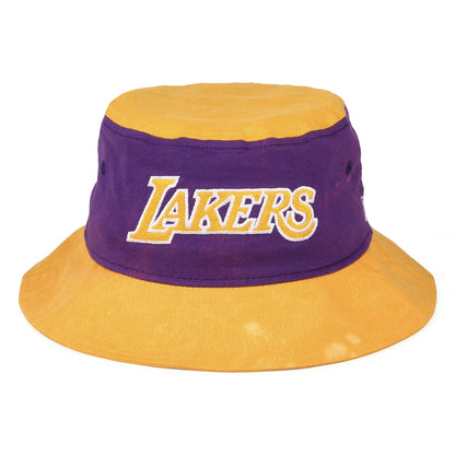 New Era L.A. Lakers Fischerhut - NBA Washed Pack - Gelb-Lila