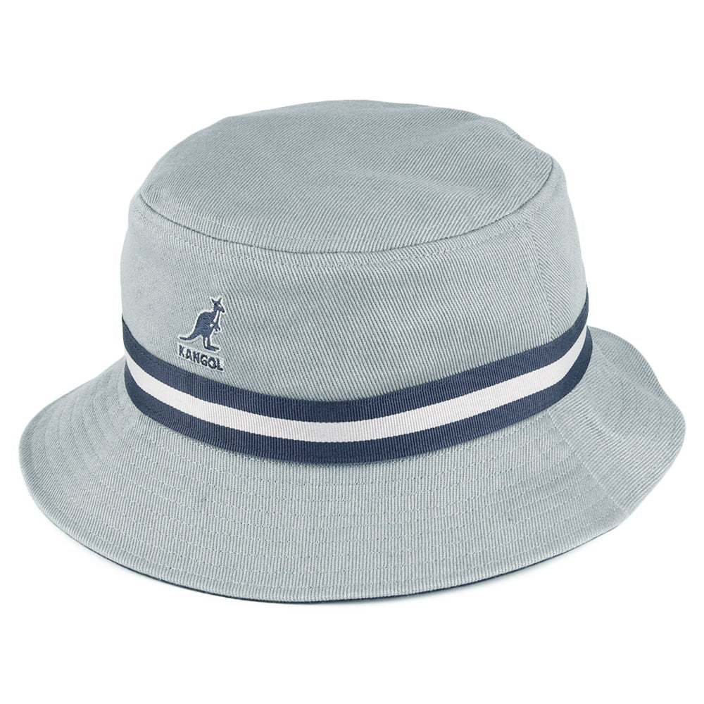 Kangol Stripe Lahinch Fischerhut - Hellgrau