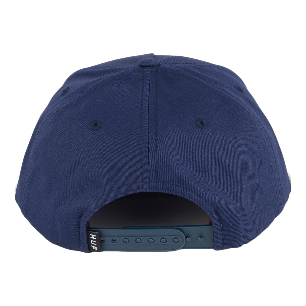 HUF Triple Triangle Snapback Cap - Marineblau