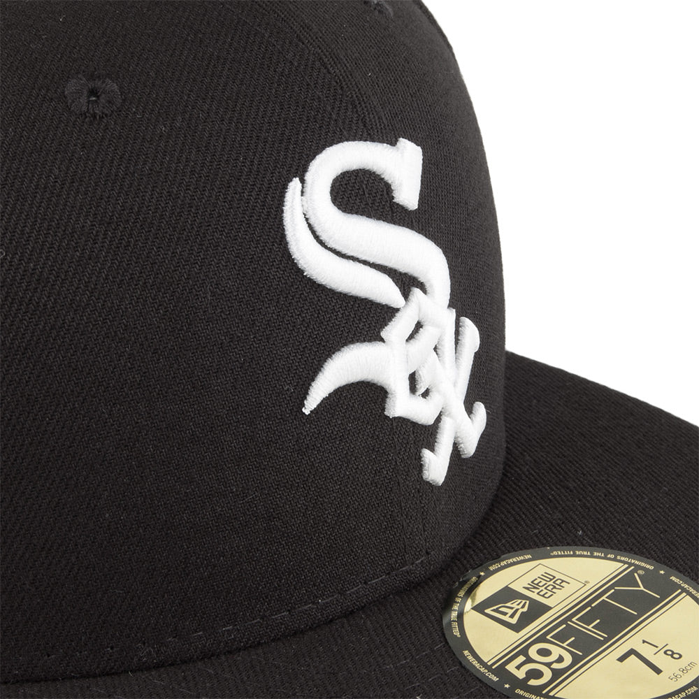 New Era 59FIFTY Chicago White Sox Baseball Cap - MLB On Field AC Perf - Schwarz