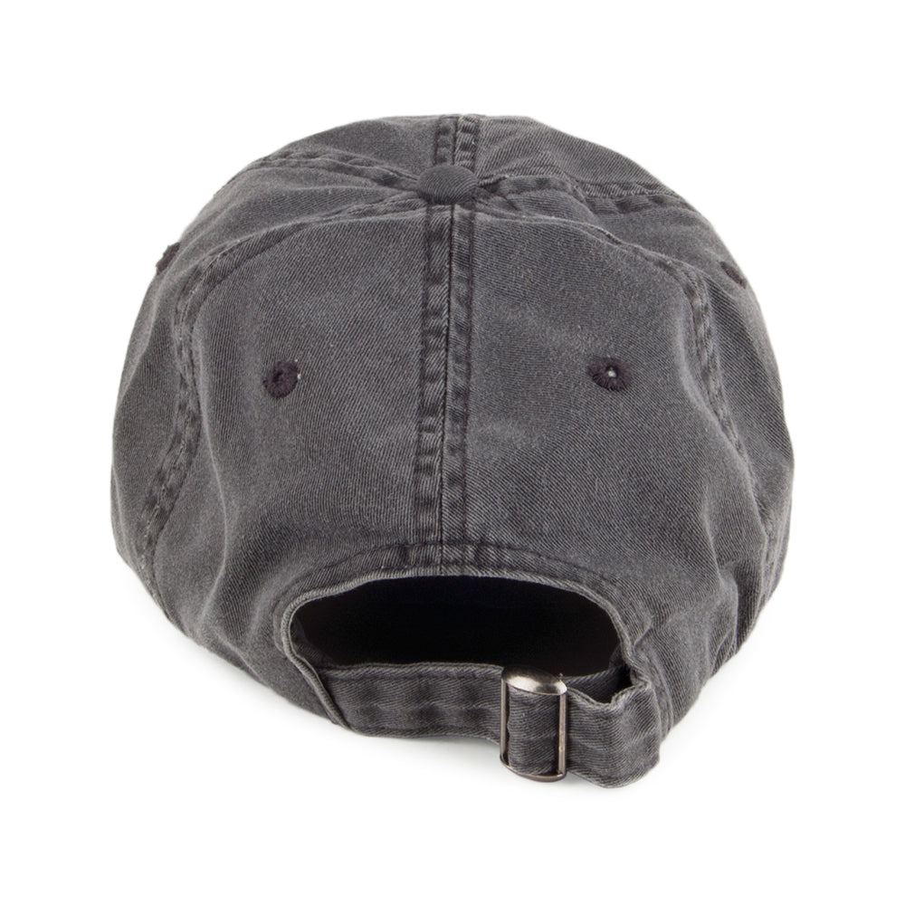 Village Hats Vintage Baseball Cap aus Baumwolle - Schwarz