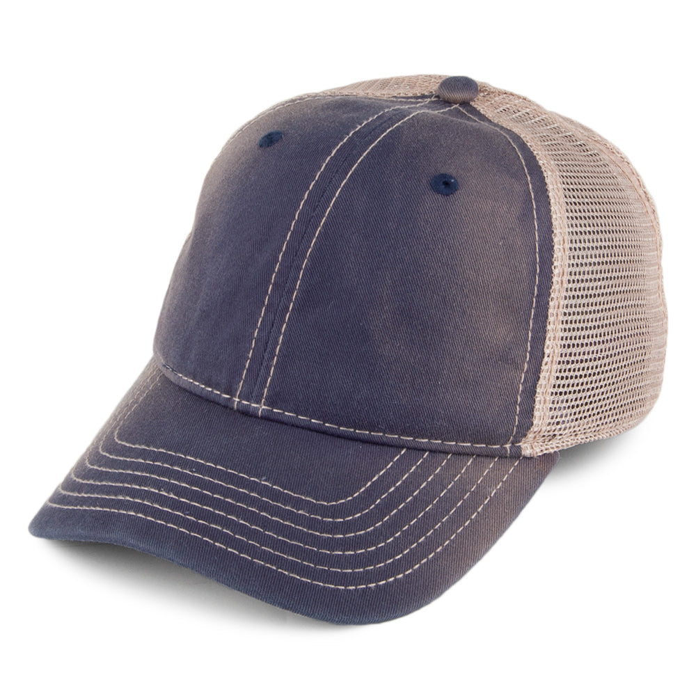 Dorfman-Pacific Trucker Cap aus Baumwolle - Marineblau