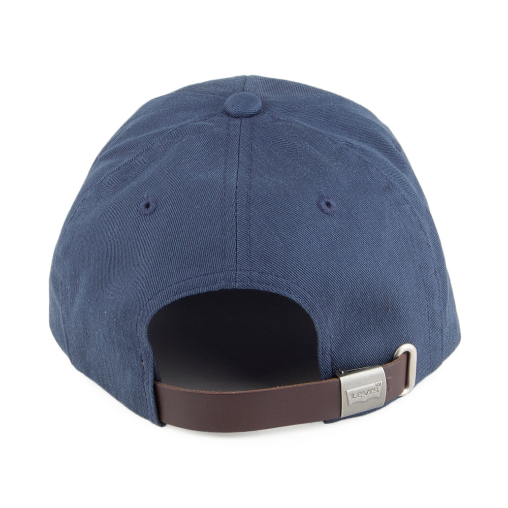Levi's Classic Twill Red Tab Baseball Cap - Blau Etikett ohne Aufschrift