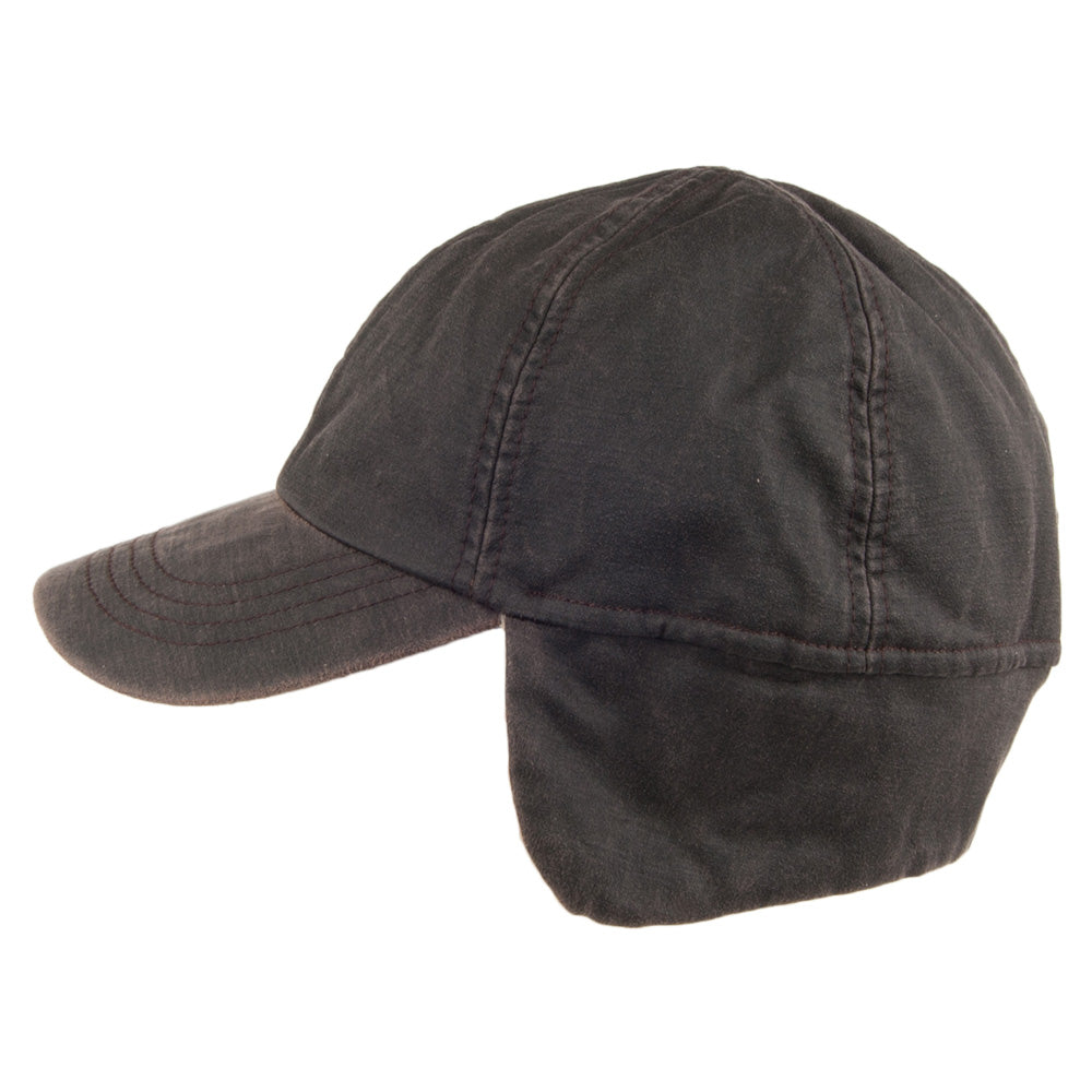 Dorfman-Pacific Winter Baseball Cap mit Ohrklappen - Braun