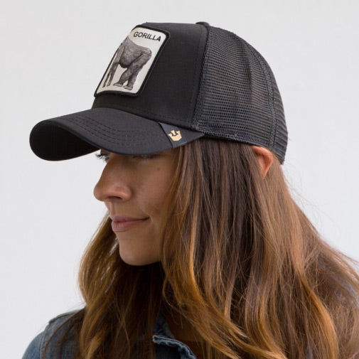 Goorin Brothers King of The Jungle Trucker Cap - Schwarz