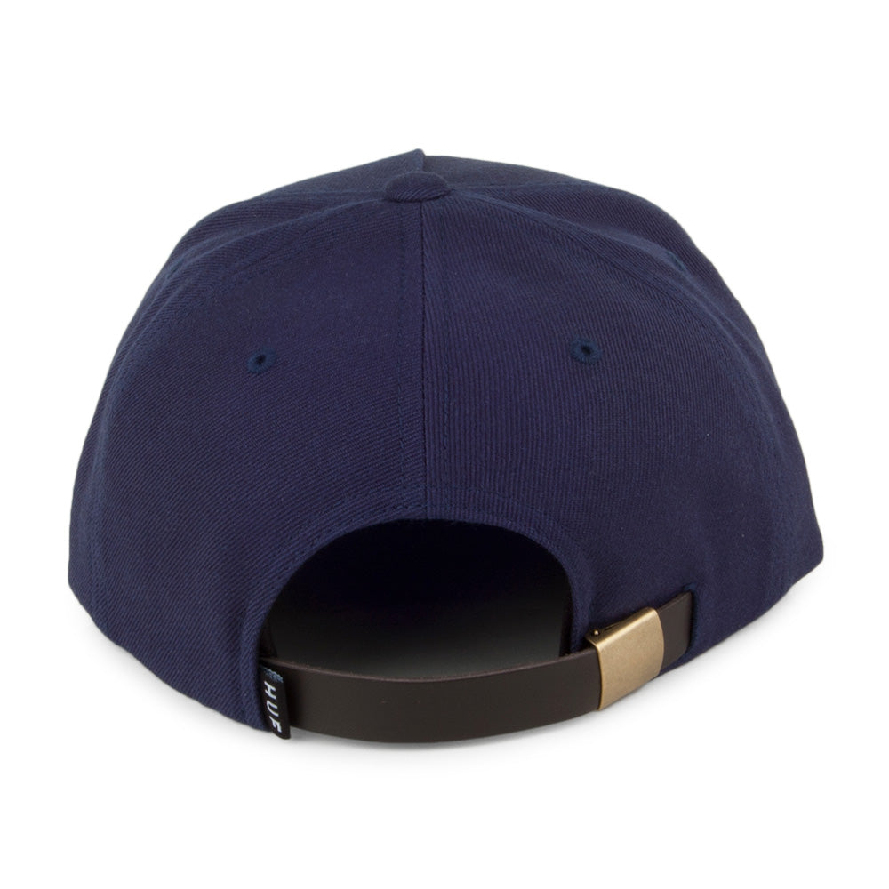 HUF Metal H Strapback Cap - Marineblau