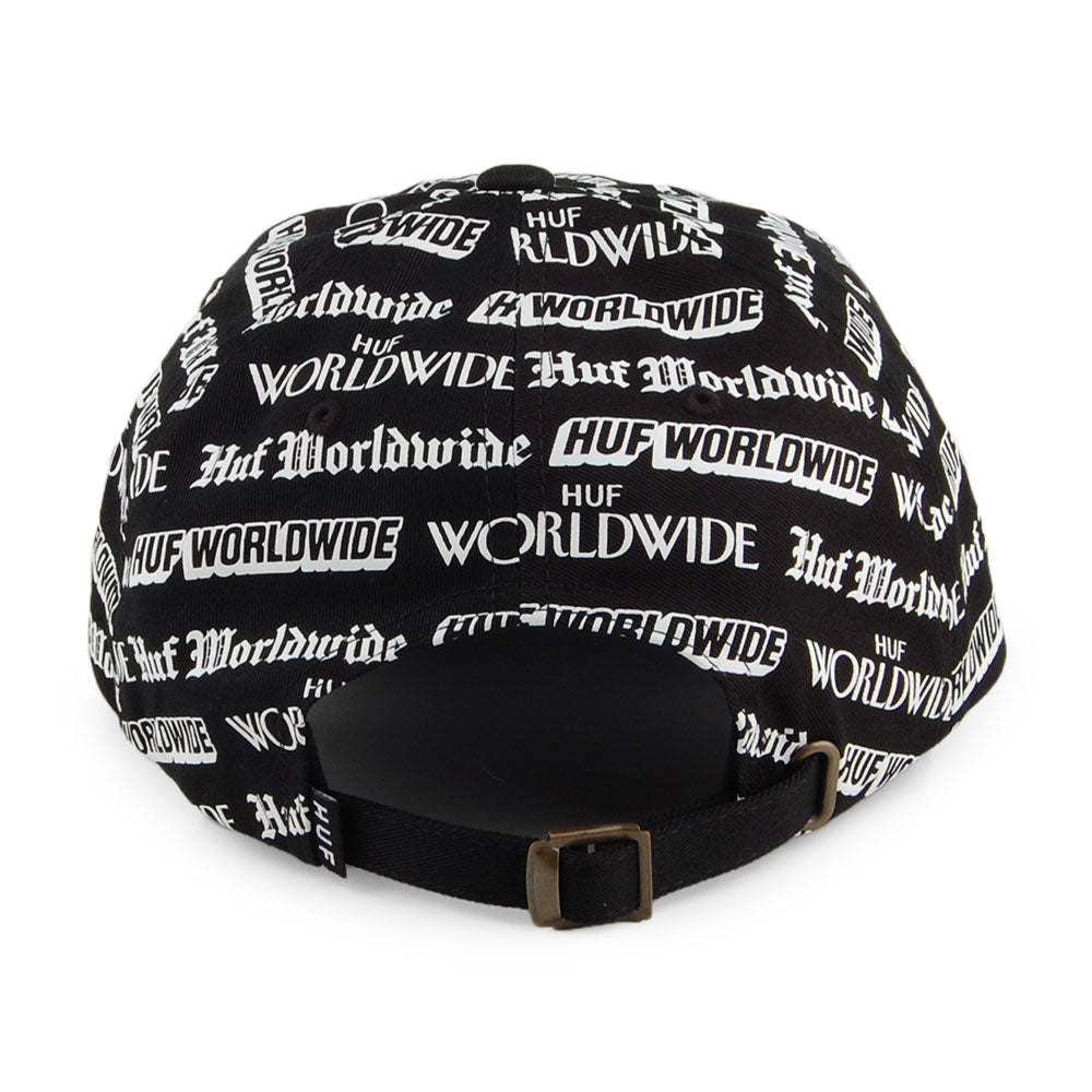 HUF Fake News Curved Visor Baseball Cap - Schwarz