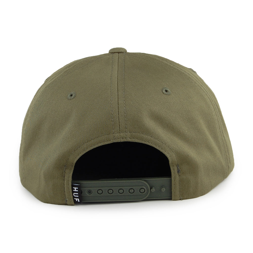 HUF Triple Triangle Snapback Cap - Olivgrün