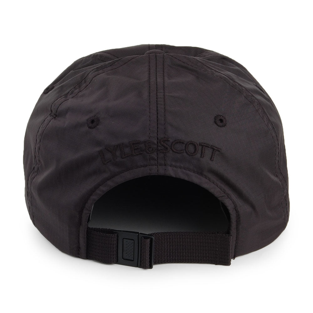 Lyle & Scott Ripstop Baseball Cap aus Nylon - Schwarz