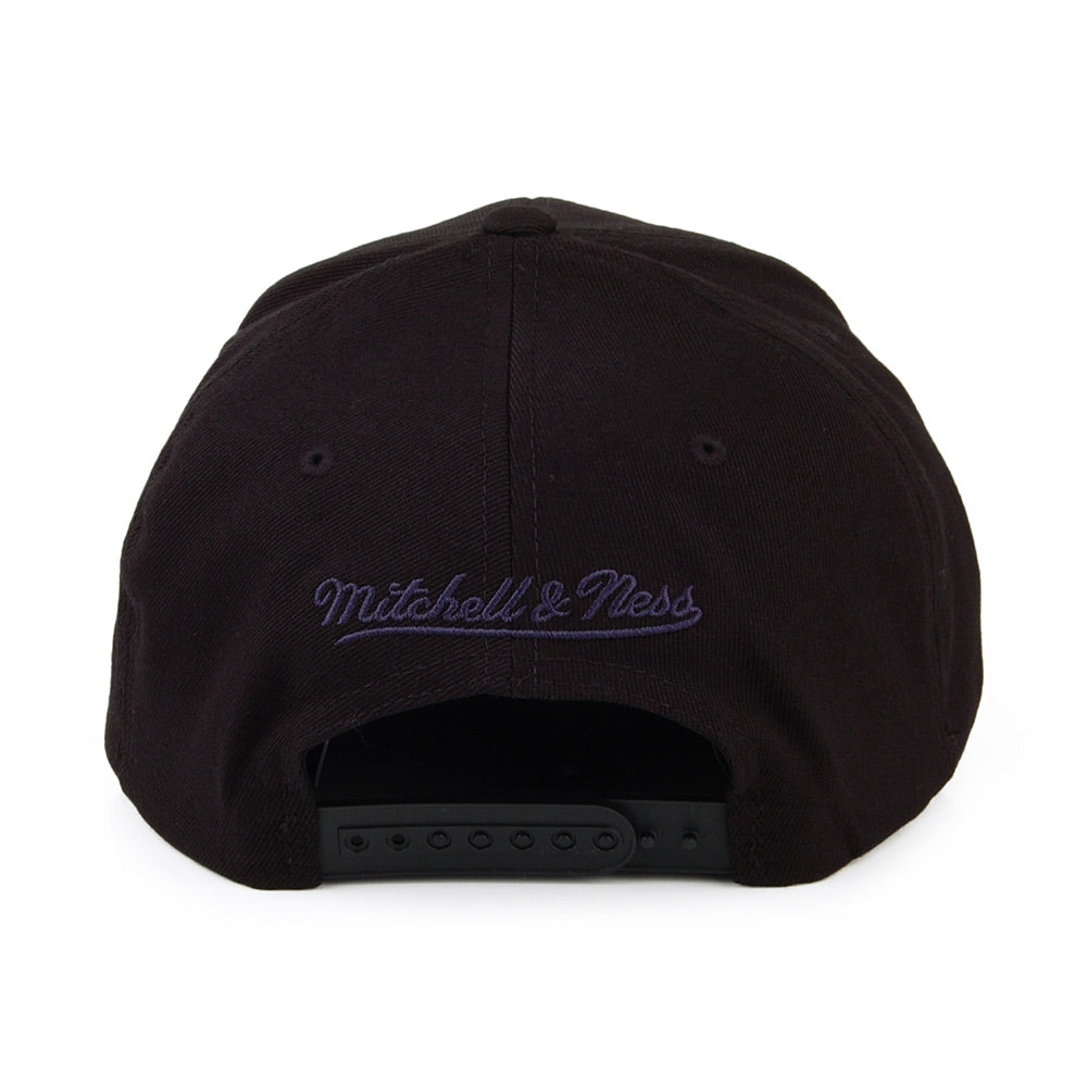 Mitchell & Ness Minnesota Timberwolves Snapback Cap - Chrome Logo - Schwarz