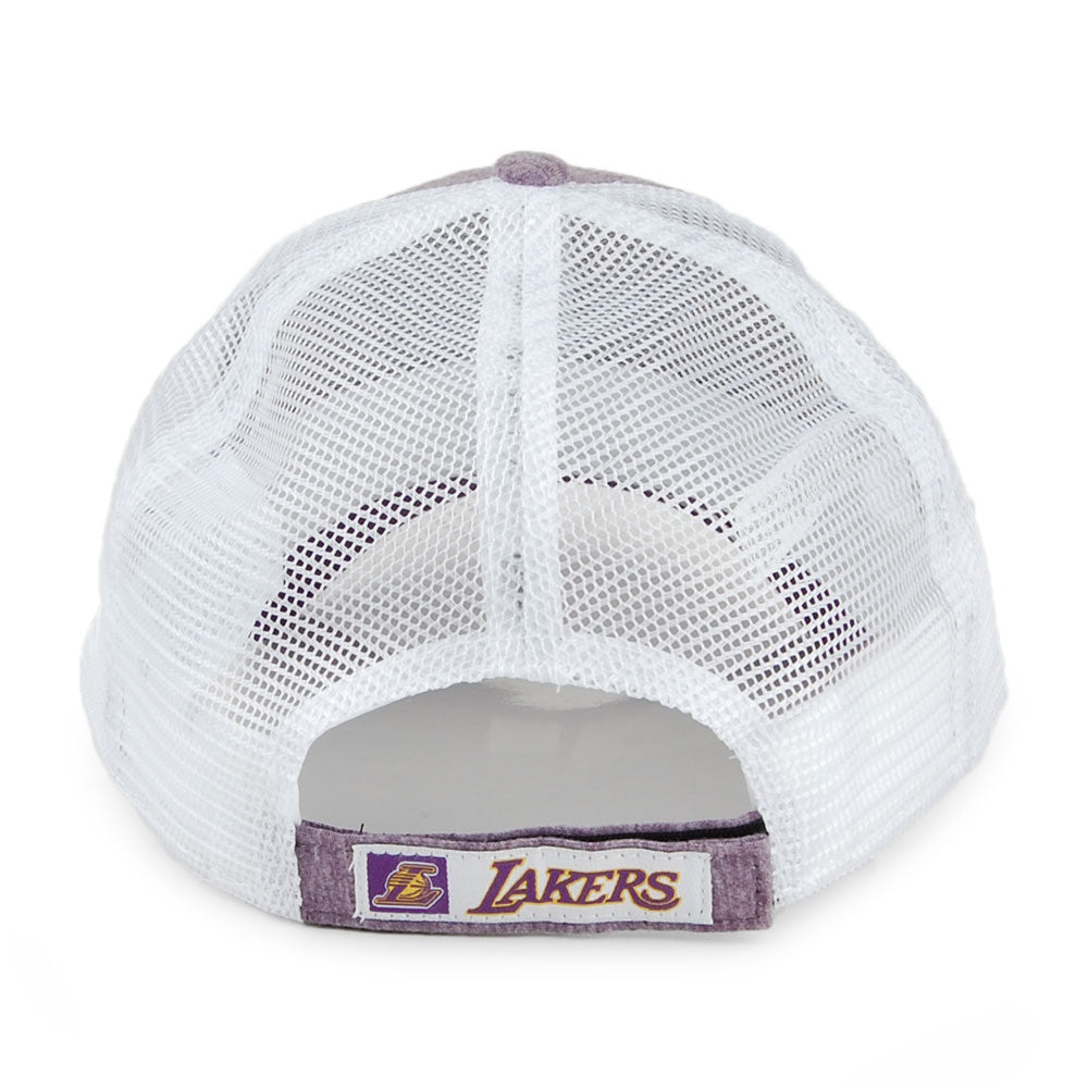 New Era 9FORTY L.A. Lakers Trucker Cap - NBA Summer League - Lila-Weiß