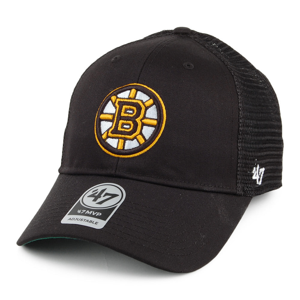 47 Brand Boston Bruins Trucker Cap - Branson MVP - Schwarz