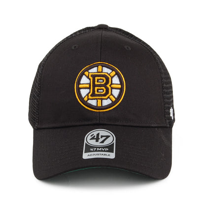 47 Brand Boston Bruins Trucker Cap - Branson MVP - Schwarz