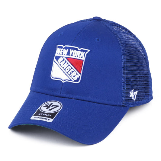 47 Brand New York Rangers Trucker Cap - Branson MVP - Blau
