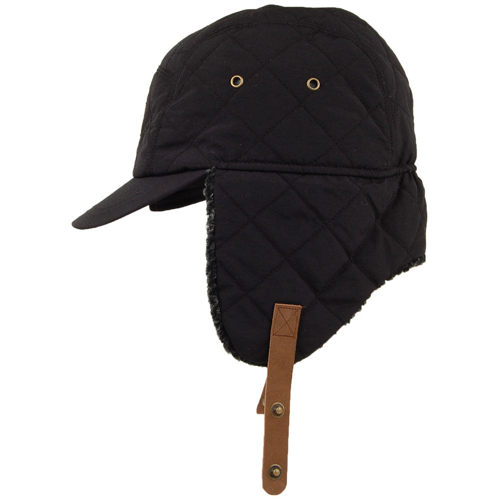 Barts Aspen Baseball Cap mit Ohrenklappen - Schwarz