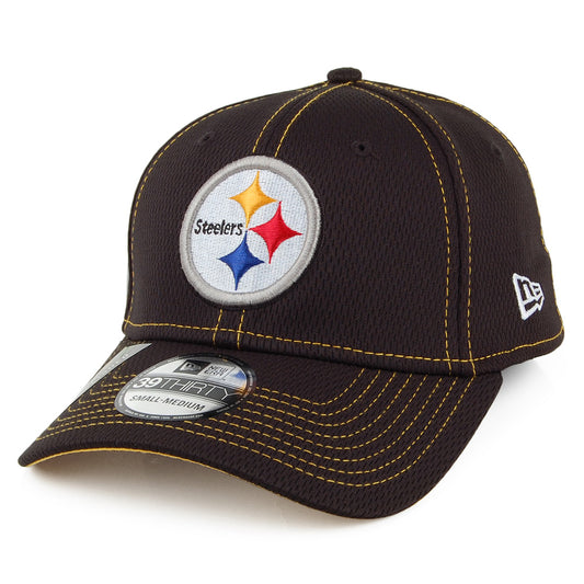 New Era 39THIRTY Pittsburgh Steelers Baseball Cap - NFL Onfield Road - Schwarz