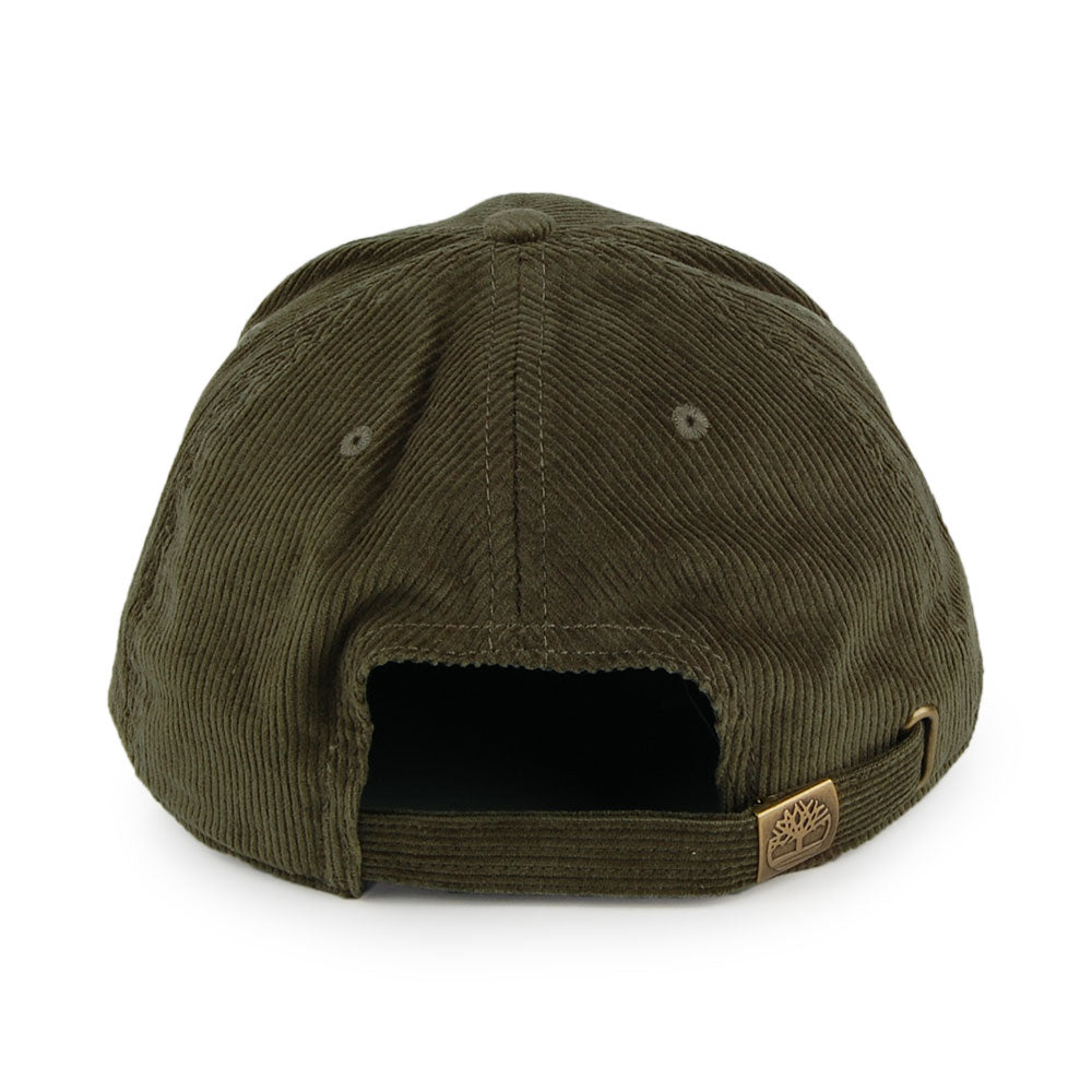 Timberland Logo Kord Baseball Cap - Olivgrün