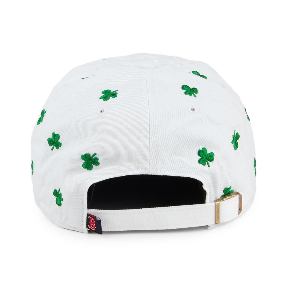 47 Brand St Patricks Clover Boston Red Sox Baseball Cap - Clean Up - Weiß-Grün