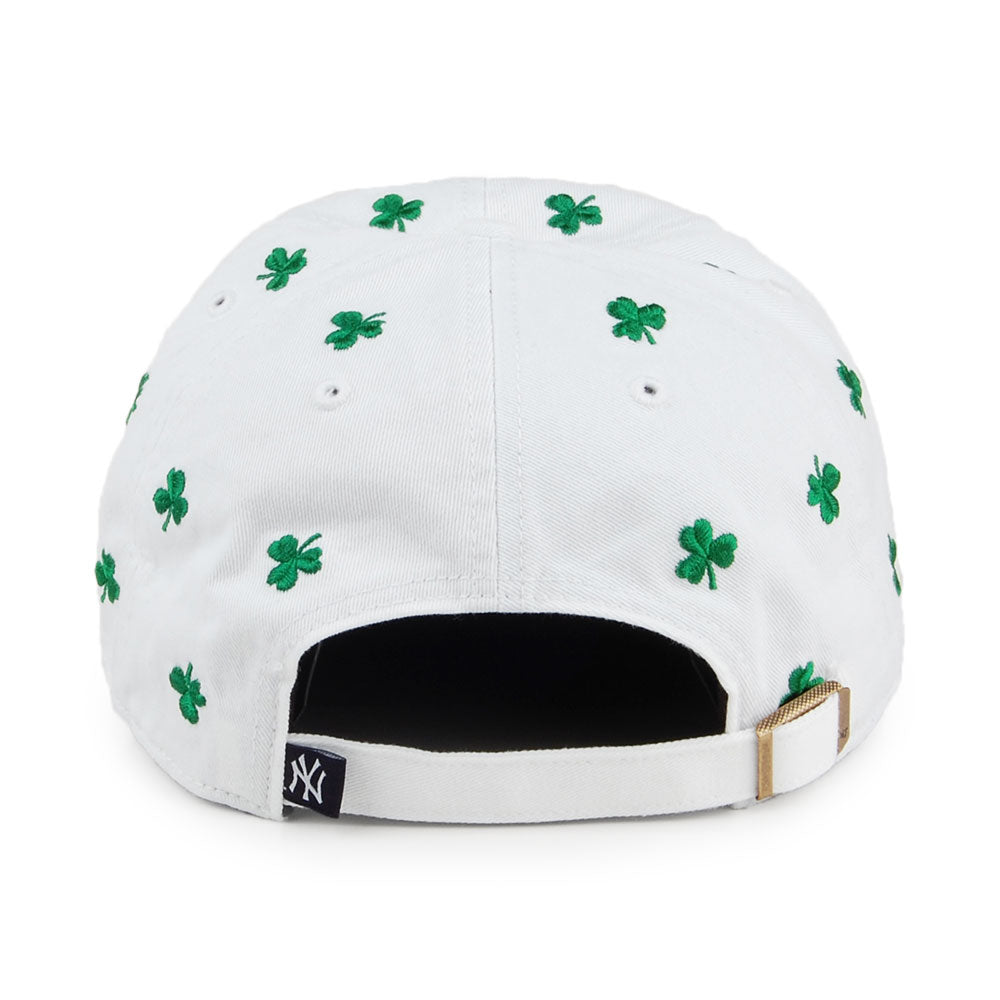 47 Brand St Patricks Clover New York Yankees Baseball Cap - Clean Up - Weiß-Grün