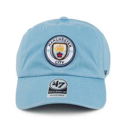 47 Brand Manchester City F.C. Baseball Cap - Clean Up - Hellblau