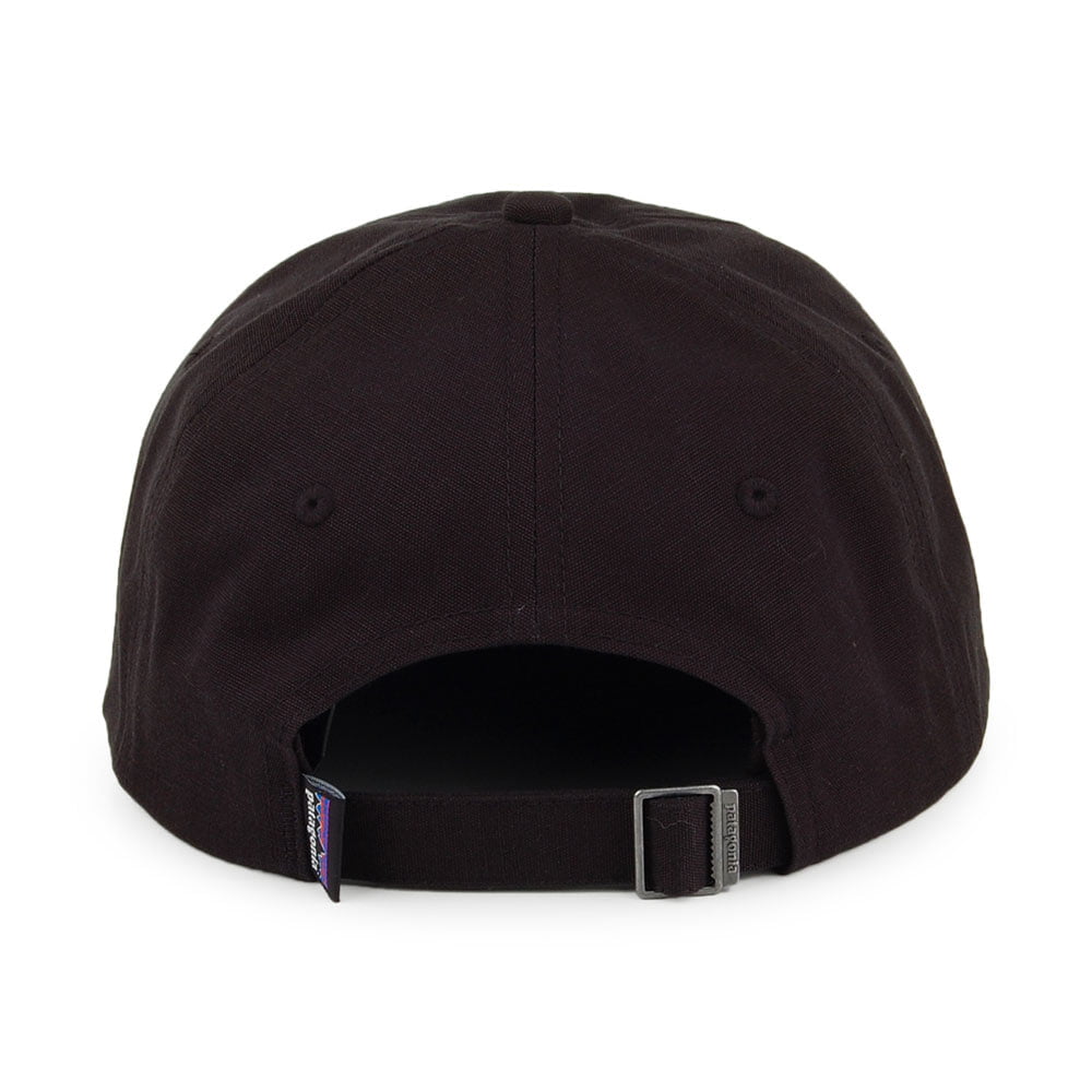 Patagonia P-6 Label Trad Baseball Cap aus organischer Baumwolle - Schwarz