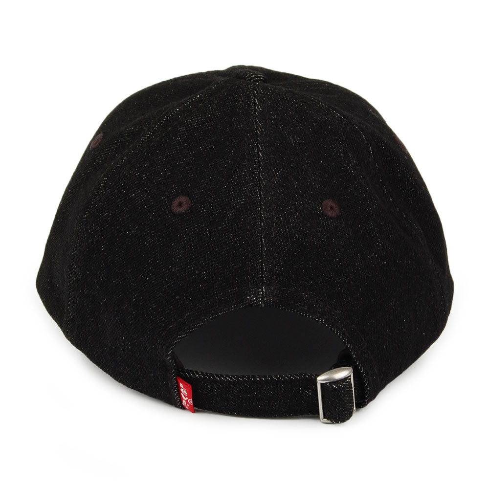 Levi's Mid Batwing Denim Baseball Cap - Schwarz