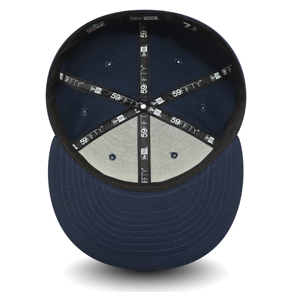 New Era 59FIFTY New England Patriots Baseball Cap - NFL Team Tonal Shadow Logo - Marineblau