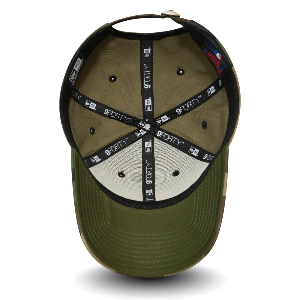 New Era 9FORTY New York Yankees Baseball Cap MLB Camo Essential - Tarnfarben-Orange