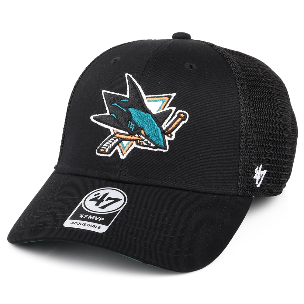 47 Brand San Jose Sharks Trucker Cap Branson MVP - Schwarz