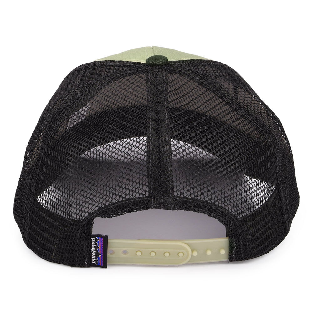 Patagonia P-6 Logo LoPro Trucker Cap aus organischer Baumwolle - Khaki