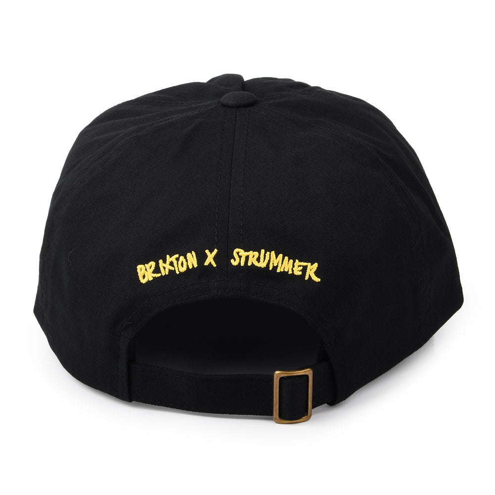 Brixton Know Your Rights Joe Strummer Flaches Profil Baseball Cap - Schwarz