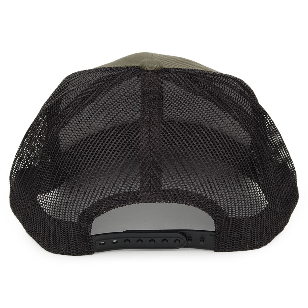 Brixton Crest MP Mesh Trucker Cap - Olivgrün-Schwarz