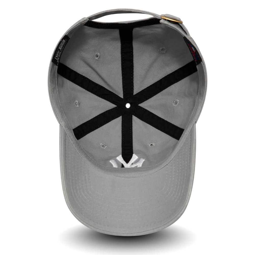 New Era 9TWENTY New York Yankees Baseball Cap - MLB Washed Casual Classic - Grau