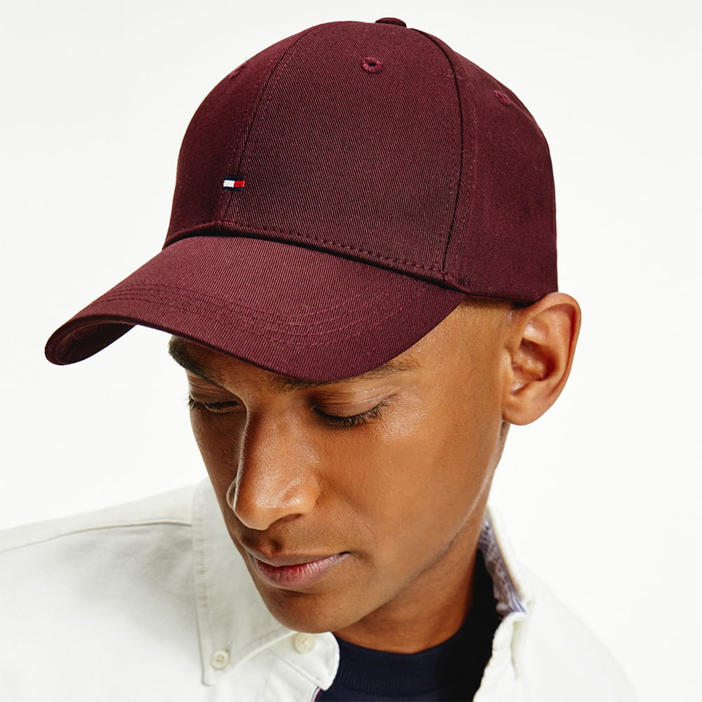 Tommy Hilfiger Klassische Baseball Cap - Burgunderrot