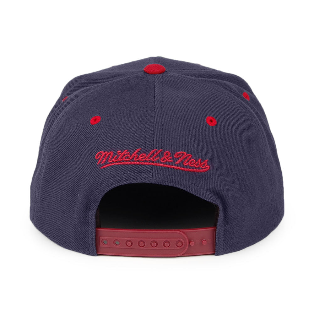 Mitchell & Ness Denver Nuggets Snapback Cap NBA Arch 2 Tone - Marineblau-Burgunderrot