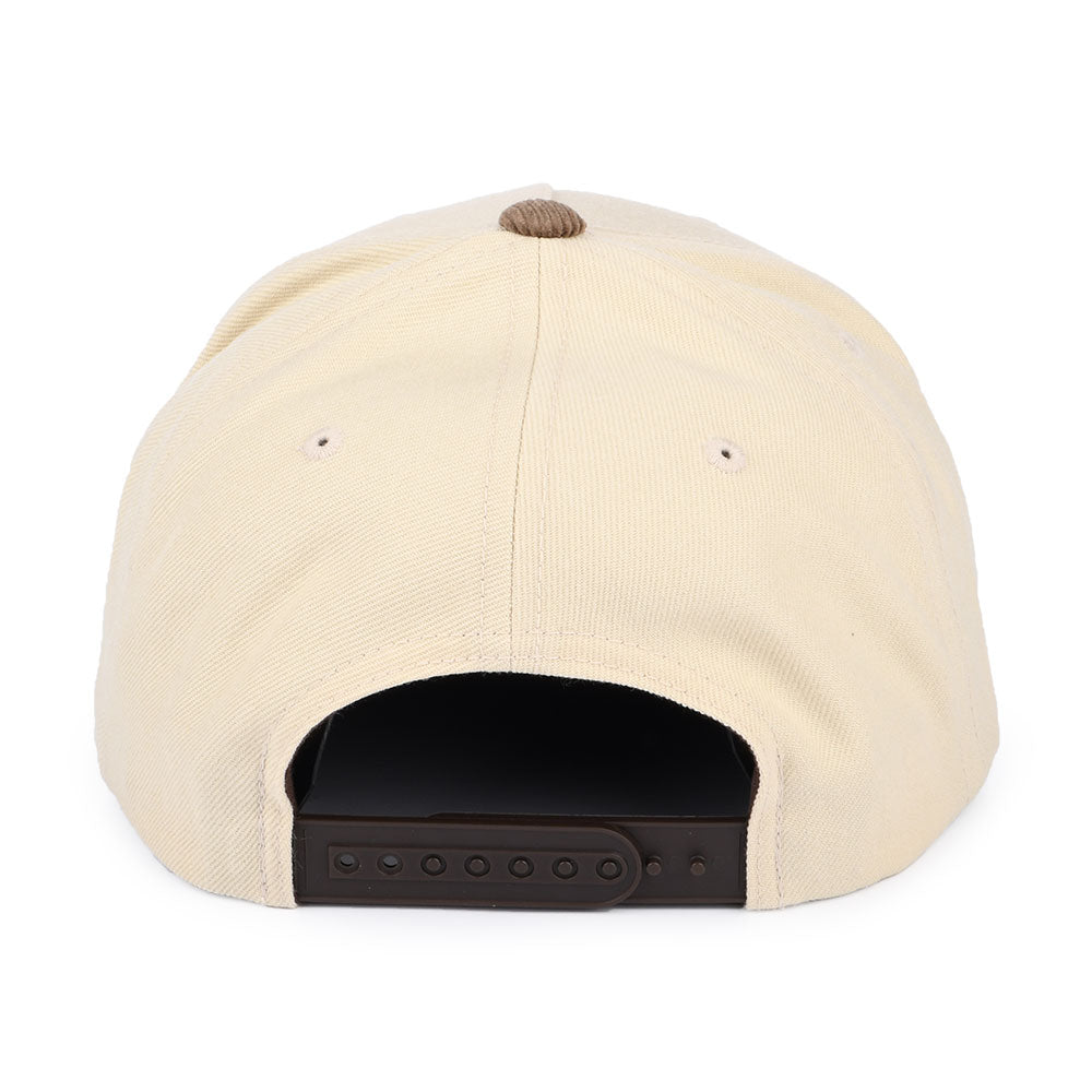 Brixton Alton MP Kord Snapback Cap - Beige-Braun