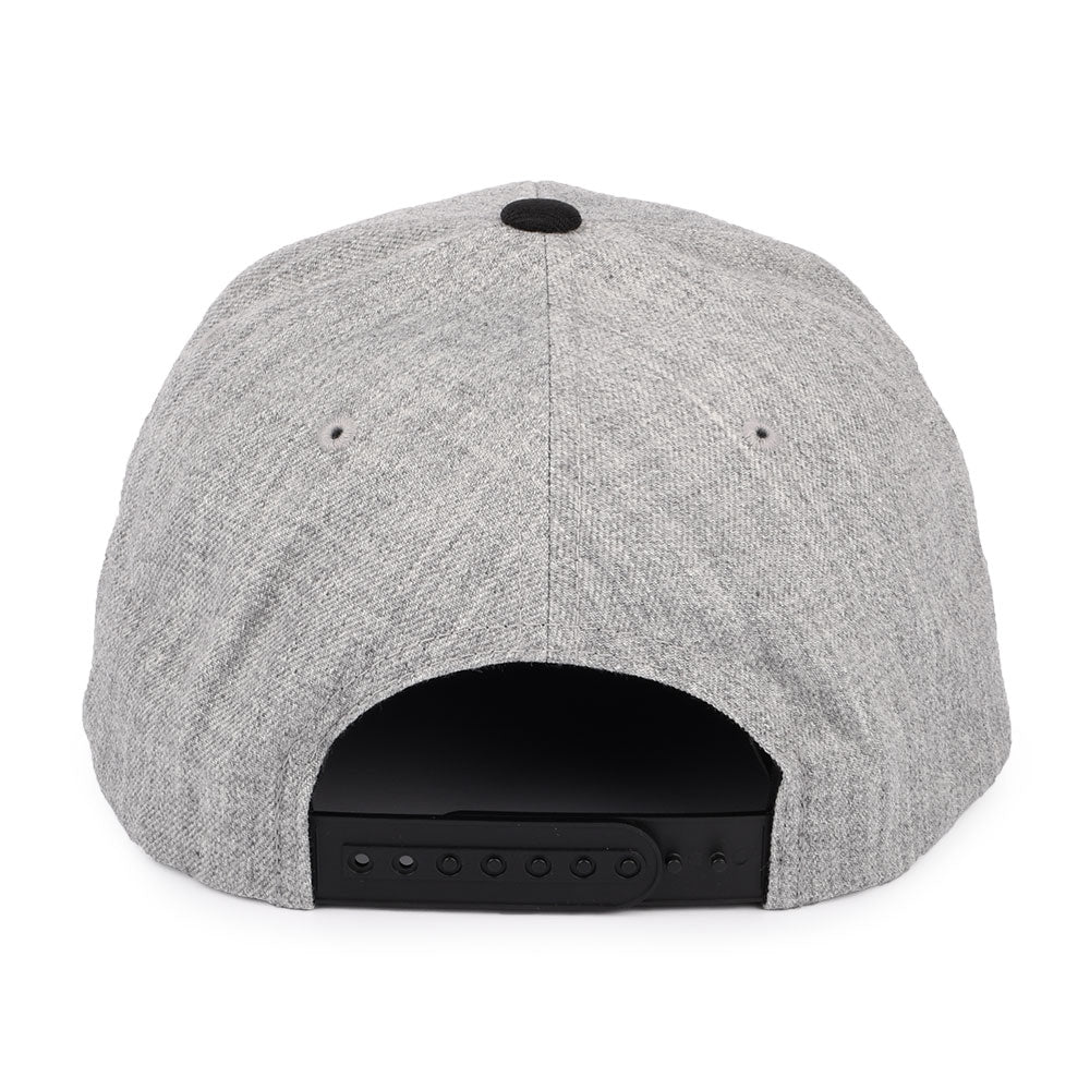 Brixton Rival MP Snapback Cap - Grau Melliert-Schwarz