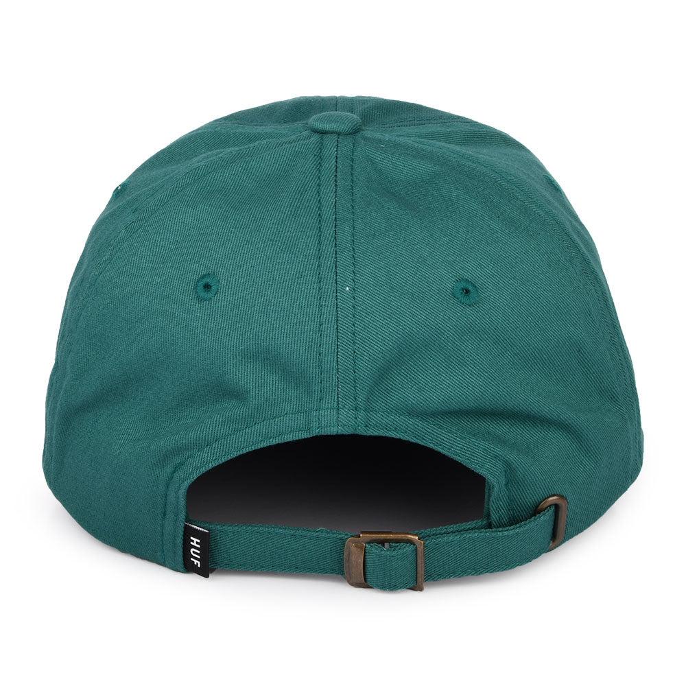 HUF Original Logo Baseball Cap mit gebogenem Visier aus Baumwolle - Meergrün