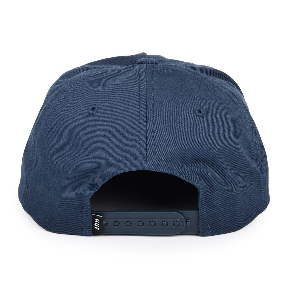 HUF Triple Triangle Unstrukturierte Snapback Cap - Marineblau