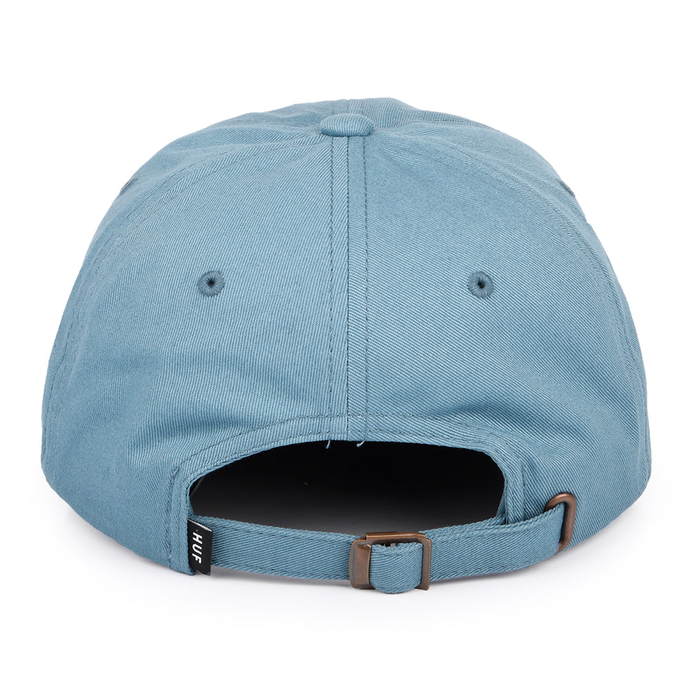 HUF Original Logo Baseball Cap mit gebogenem Visier aus Baumwolle - Hellblau