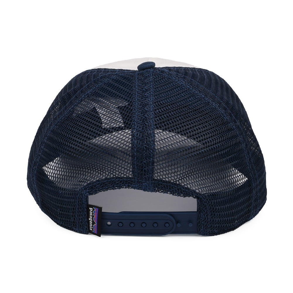 Patagonia Damen Pastell P-6 Label Layback Trucker Cap - Weiß-Blau