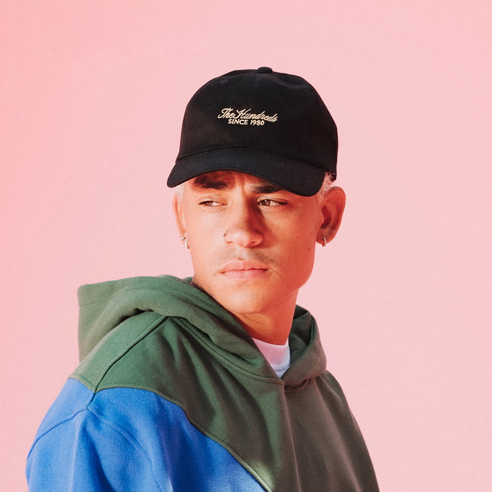 The Hundreds Rich Strapback Cap aus Baumwolle - Schwarz