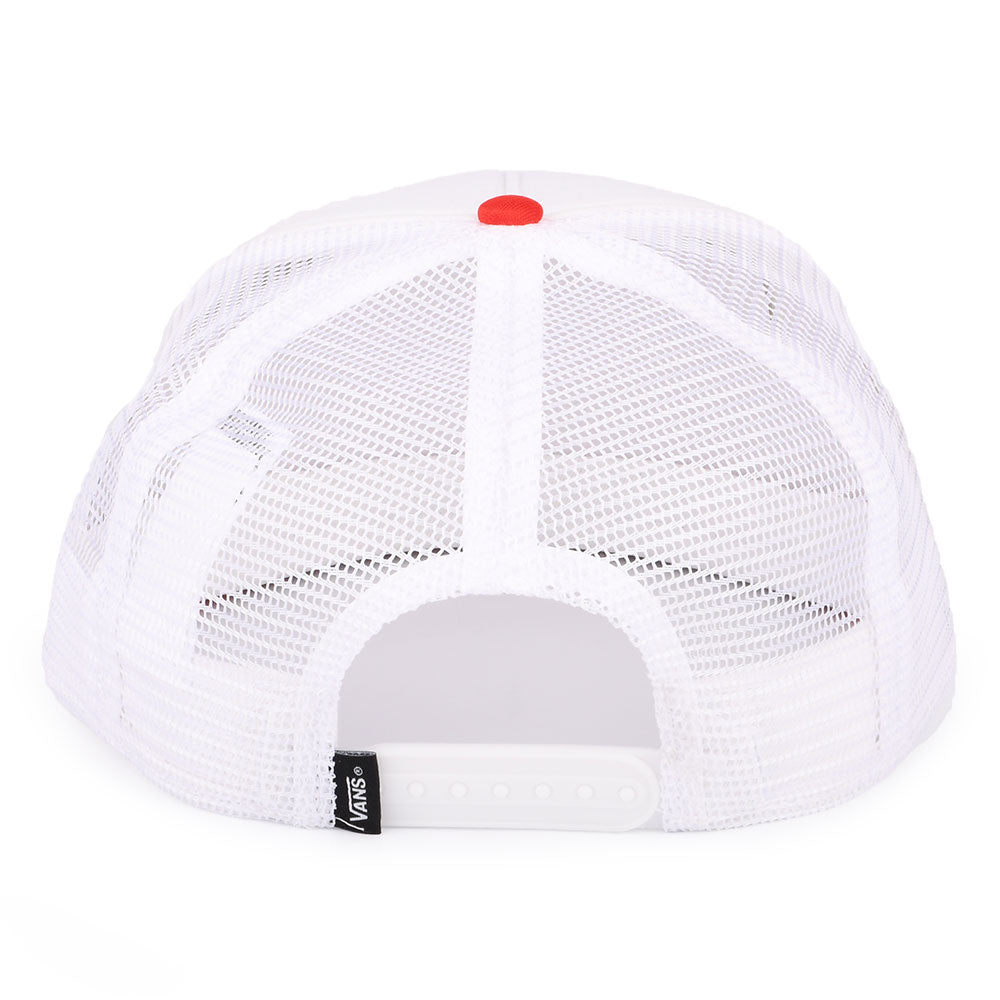 Vans Classic Patch Trucker Cap - Weiß-Feuerrot