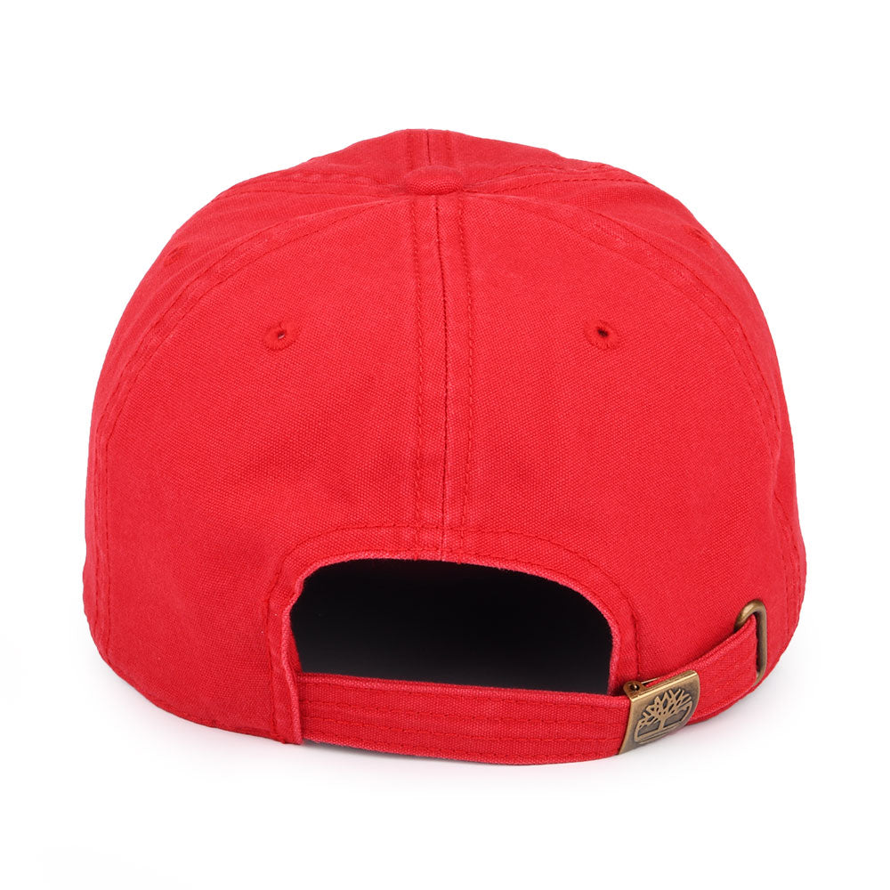 Timberland Soundview Baseball Cap aus Baumwoll-Canvas - Kirschrot