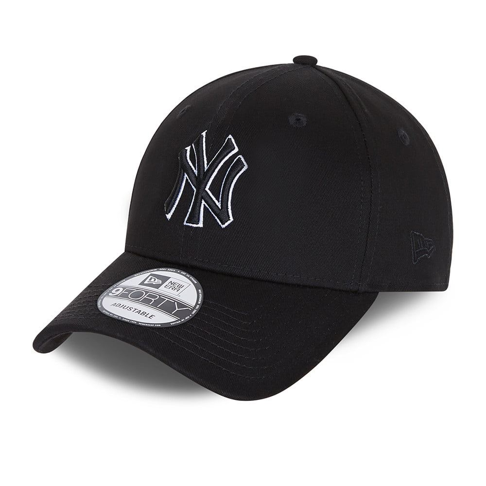New Era 9FORTY New York Yankees Snapback Cap MLB Black Base - Schwarz