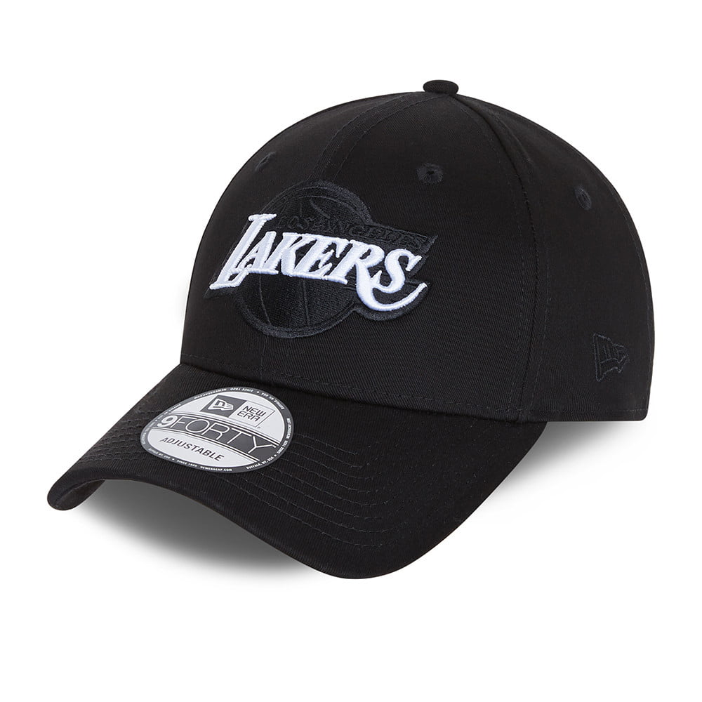 New Era 9FORTY L.A. Lakers Snapback Cap NBA Black Base - Schwarz