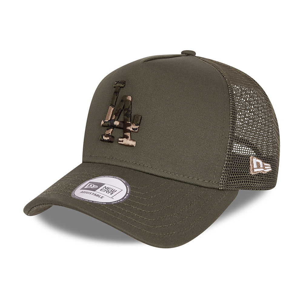 New Era L.A. Dodgers Trucker Cap MLB Camo Infill - Khaki