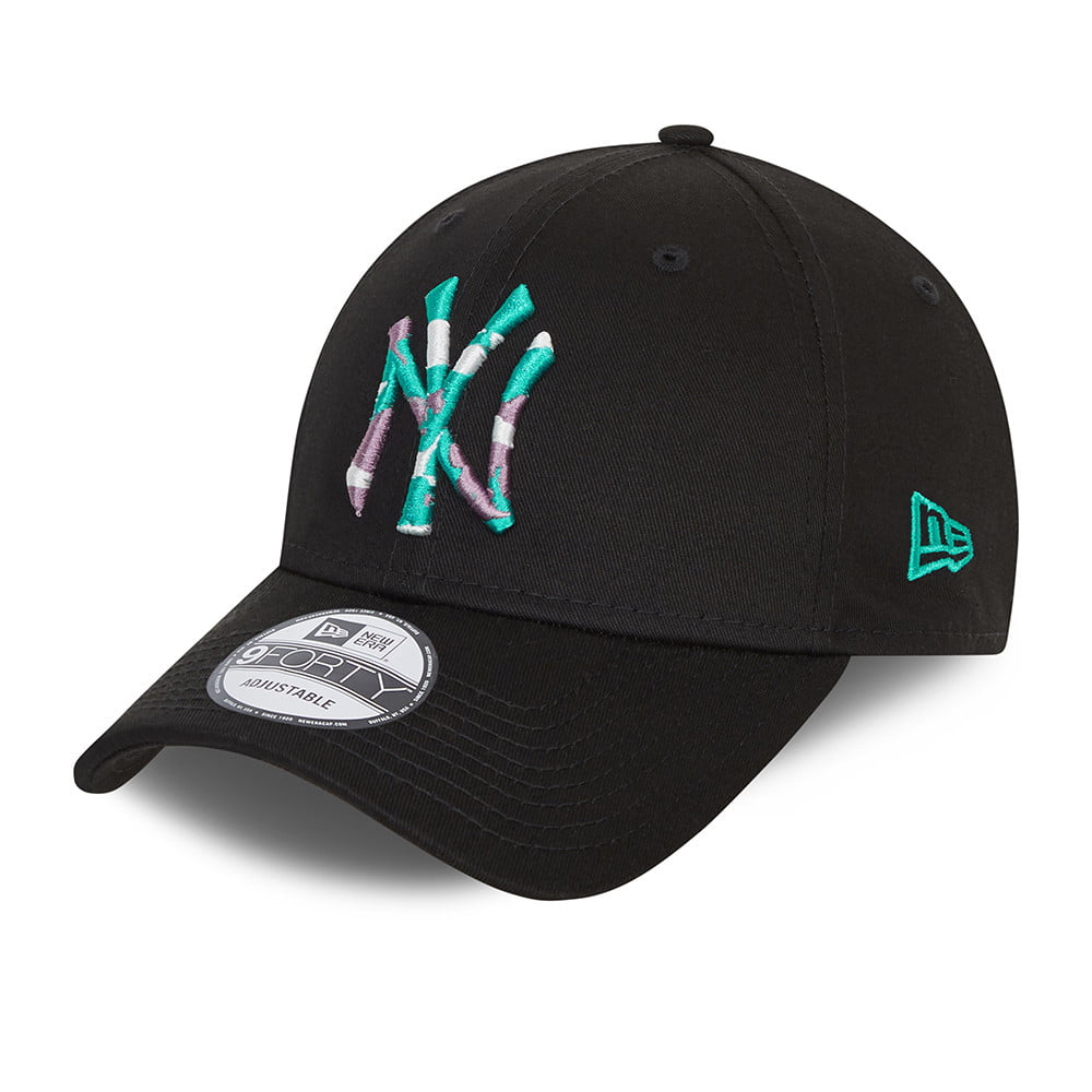 New Era 9FORTY New York Yankees Baseball Cap - MLB Infill - Schwarz