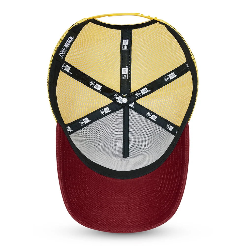 New Era Sports Patch A-Frame Trucker Cap - Granatrot