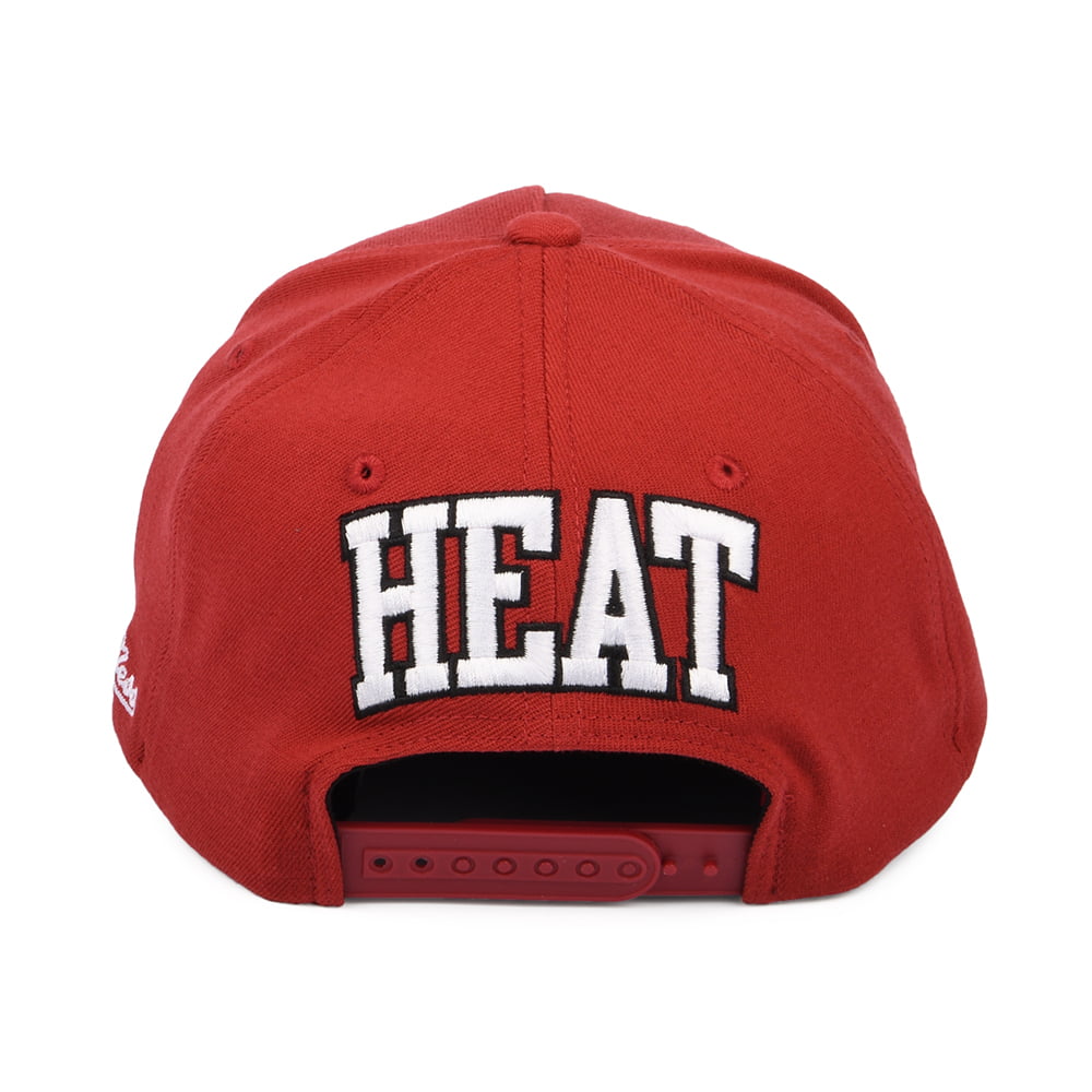 Mitchell & Ness Miami Heat Snapback Cap - NBA Dropback Solid Redline - Kardinalrot